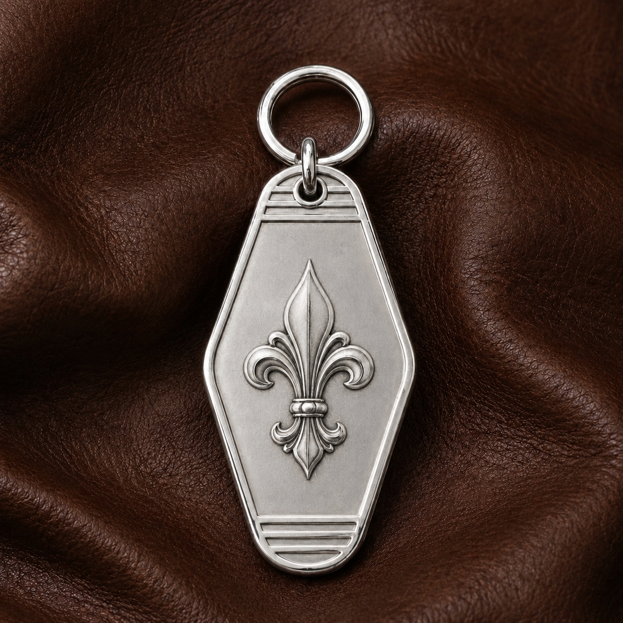 Royal Fleur Personalized Keychain