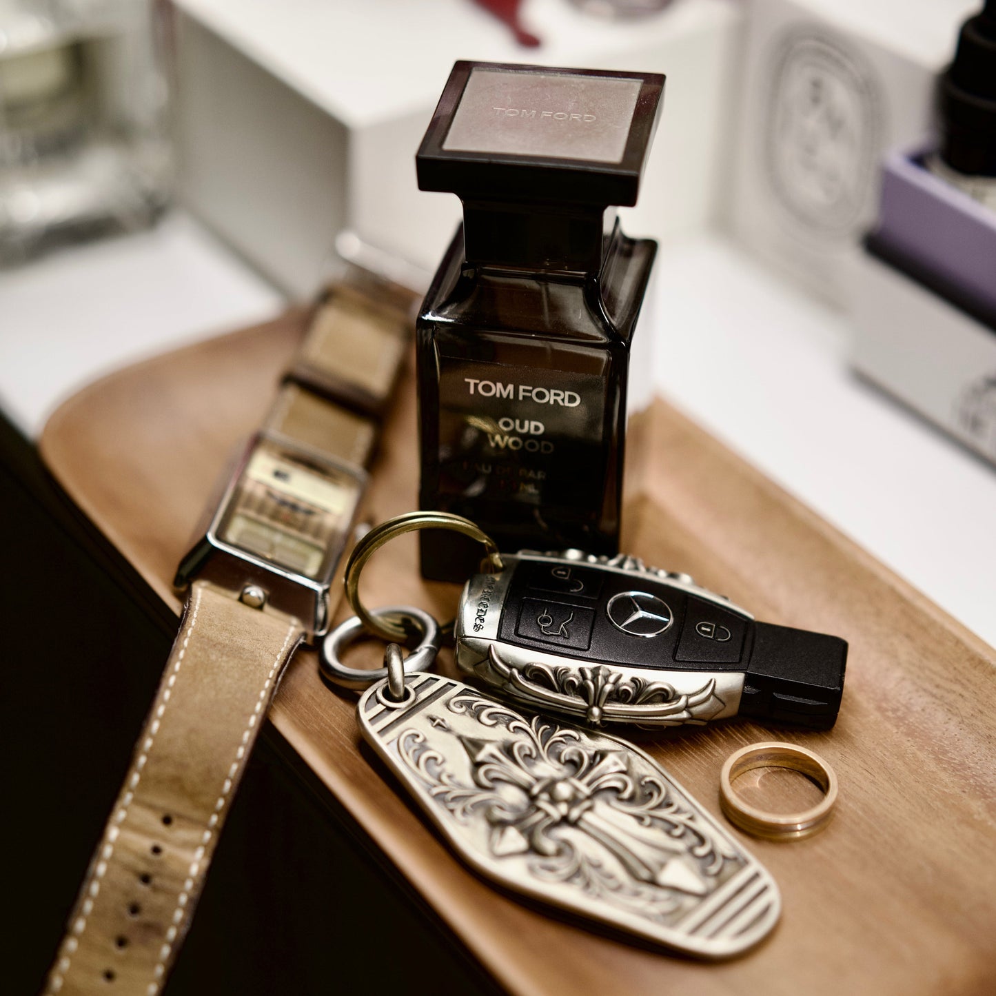 Cathedral Cross Personalized Keychain
