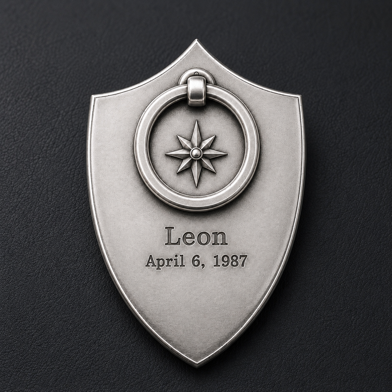 Arabian Falcon Shield Personalized Keychain