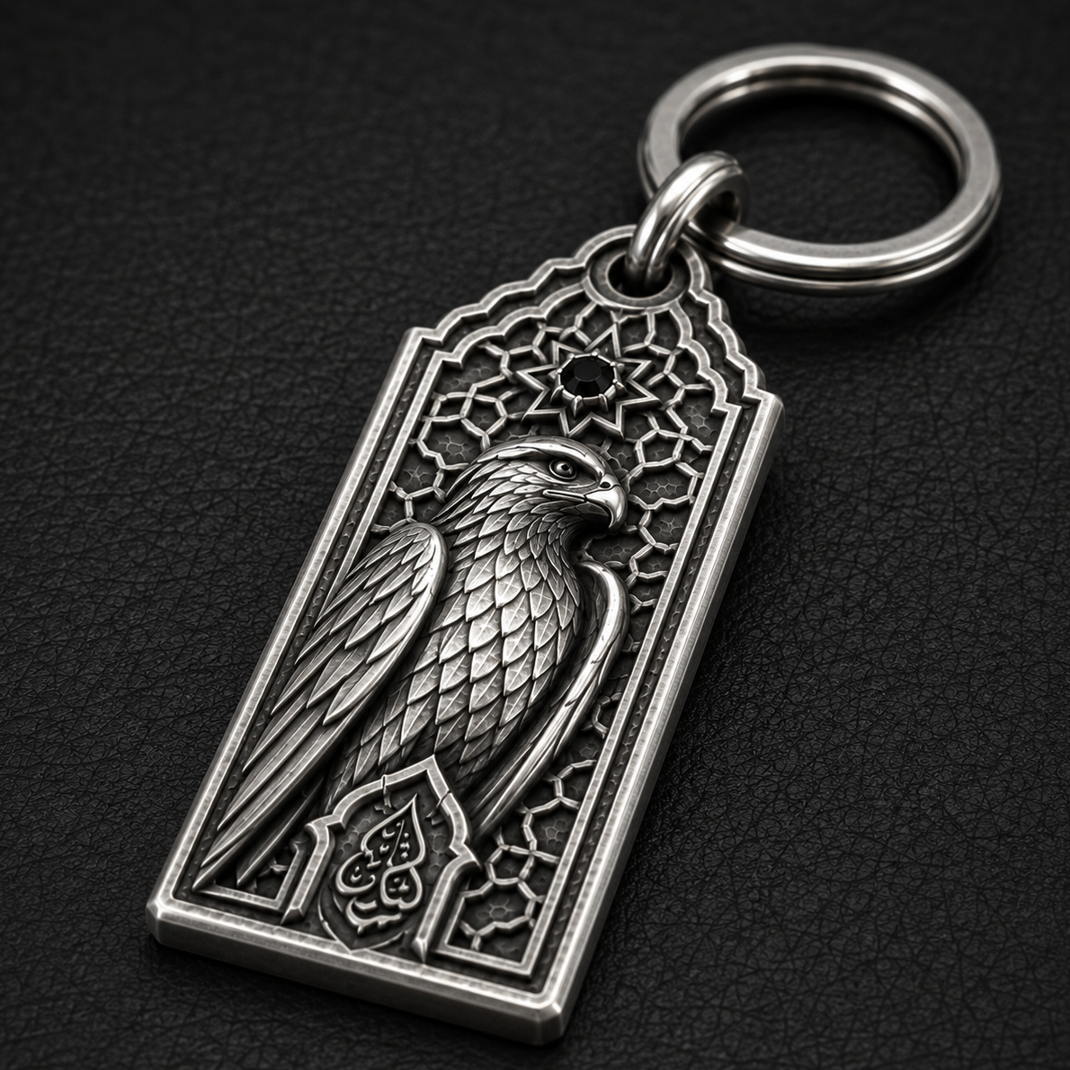 Desert Falcon Key Tag
