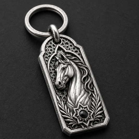Desert Stallion Key Tag