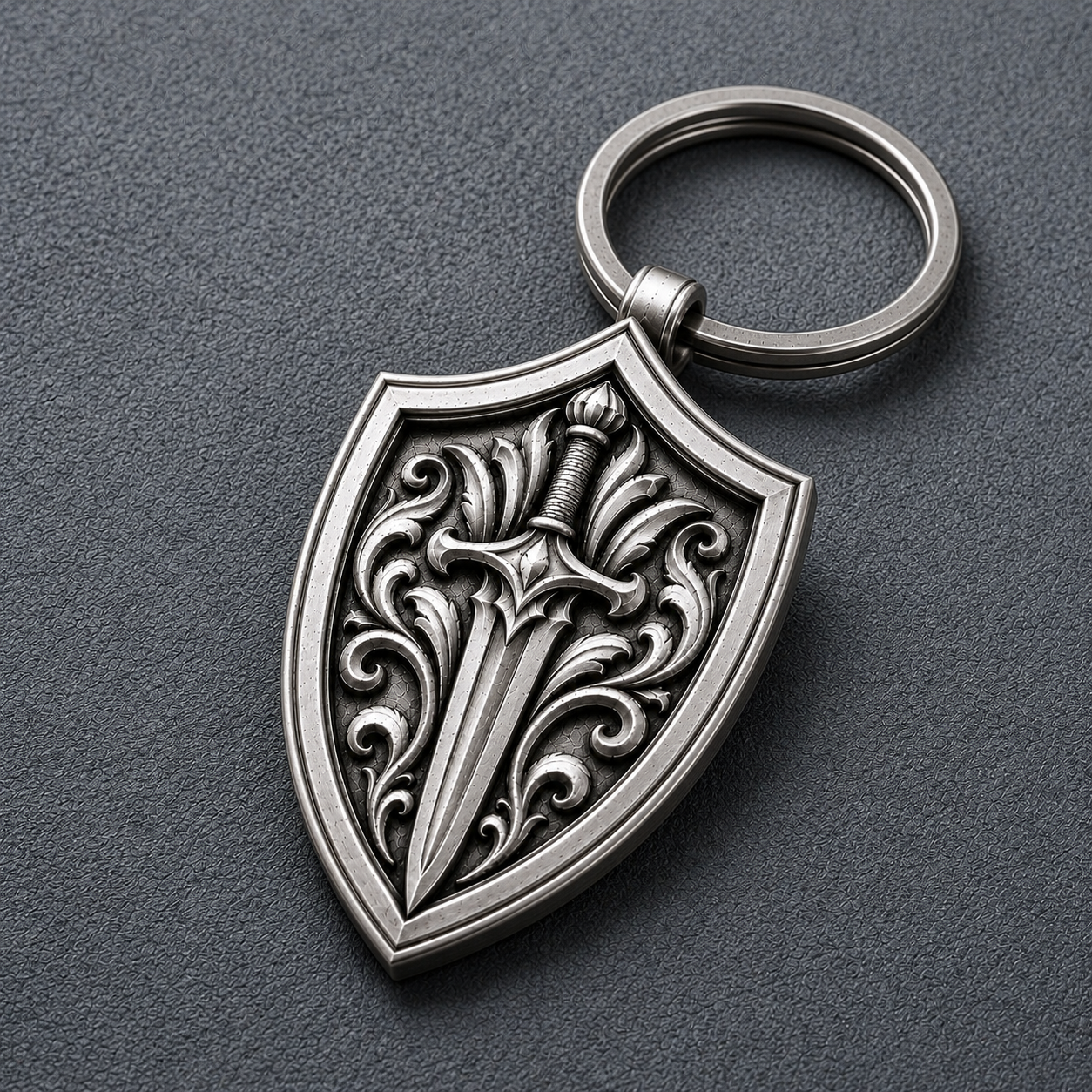 Aegis Blade Shield Personalized Keychain