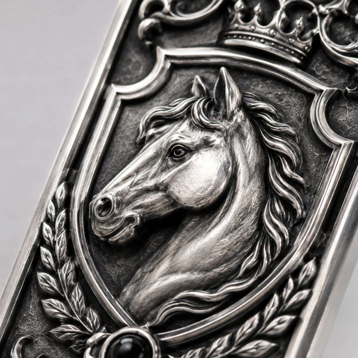 Equestrian Crest Key Tag