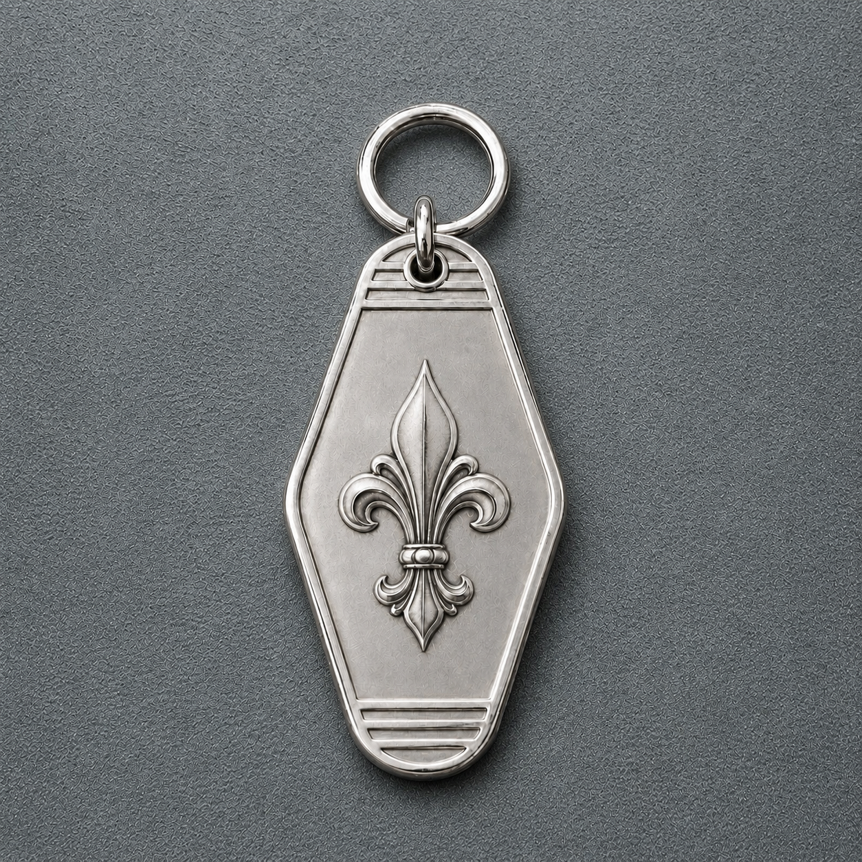 Royal Fleur Personalized Keychain