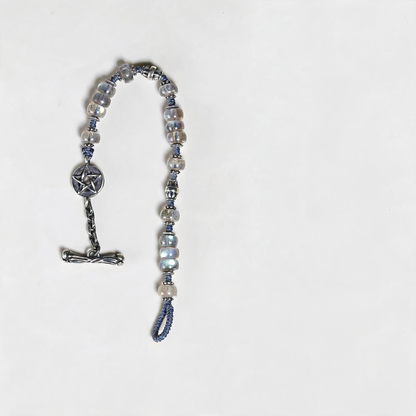 Handwoven 925 Sterling Silver Bracelet - Vintage Snowfall Design