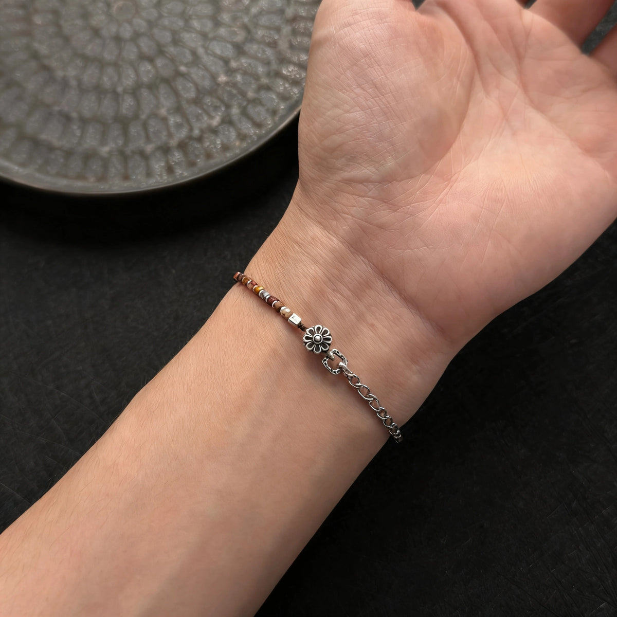 Dainty 925 Silver Chain Bracelet - Minimalist Handmade Jewelry