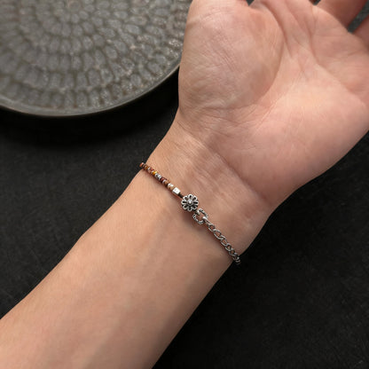 Dainty 925 Silver Chain Bracelet - Minimalist Handmade Jewelry